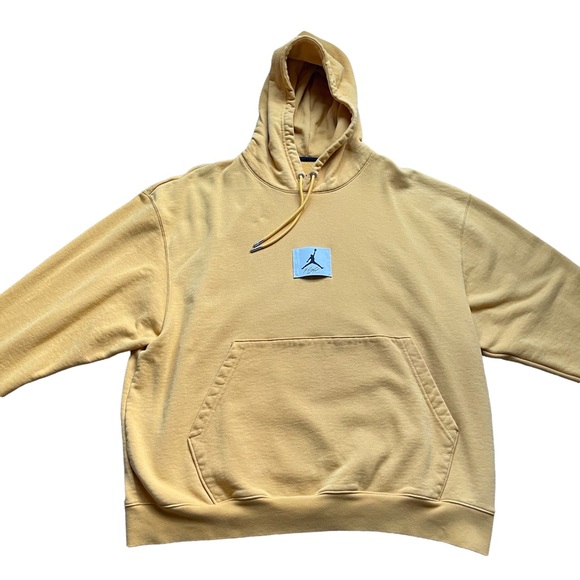 Nike Men’s Yellow Air Jordan Essentials Statement Fleece Hoodie 2XL - Picture 5 of 13